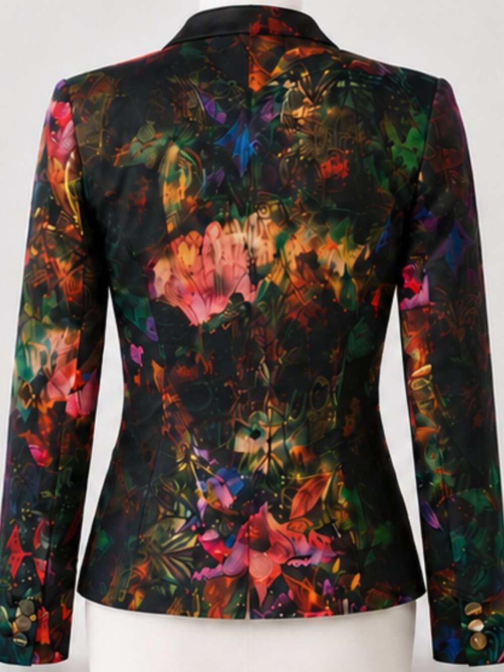 Ted Baker London "Reene" Bejewelled Wing Floral Satin Blazer Jacket- Sz 0 (US 2) - Picture 3 of 8